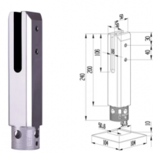 Glass Clips For Swimming Pools,Glass Railings Glass Clips,No-Drilling Glass Spigot,Stainless Steel Glass Clips