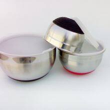 Salad Bowl ,3pce Set ,silicone Black thumbnail-3