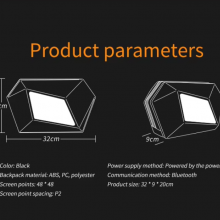 DIY Cool Black LED Knight Backpack（Wechat:13510231336） thumbnail-3