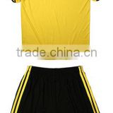 blank plain training soccer uniform jersey and short kit