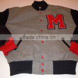 Custom Varsity Jackets Genuine Leather Sleeves Wholesale Blank Varsity Jackets thumbnail-6