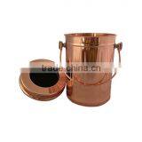 1 Gallon Copper Countertop Compost Bin Crock Container for Indoor Kitchen Use - Copper Coated Stainless Steel 1 Gallon - BONUS I Quality Choice thumbnail-3