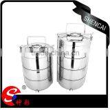 Portable Stainless Steel Hot Four Layer Tiffin Lunch Box/ Insulated Food Carrier/ Hand Pot thumbnail-1