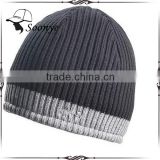 100% Acrylic beanie hat cuff beanie hat with label