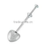 YangJiang Factory Manufacture Heart Shape Wholesale Stainless Steel Tea Strainer