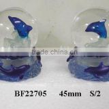 dolphin polyresin water globeball(polyresin gifts,home decoration)