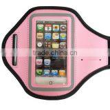 Whole Cheap Reflective Border Around the PVC Window Sport Gym Armband /adjust Strap Sport Armbag for Running / Pink Color