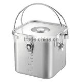 Various types of handy food container pots set IH compatible