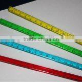 Bocai 30cm 4 Color Mix Plastic Straight Ruler thumbnail-1