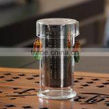 Hot Selling Environmental Protection Galss Teaset With Filter 250ml Handle Teapot Teaset Pyrex Glass Teapot and Tea Cups thumbnail-2