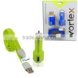 Hot-selling Charger Set Braided Usb Cable Plus 3.1A Car Charger for IPhone Samsung thumbnail-2