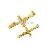 Kindy Jewelry JCN0318 Big and Small Stainless Steel Jesus Cross Necklace Pendant thumbnail-6