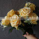 High Quality Artificial Rose Yellow Bouquet thumbnail-1