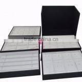 Black Stackable Wooden Jewelry Tray for Ring Pendant Necklace Bangle thumbnail-5