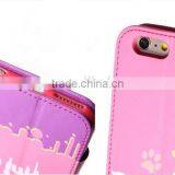 Lovely Cats Pattern Mobile Phone Case Flip Wallet Phone Case For IPhone 6 thumbnail-2