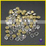 Big Size White Machine Cut Glass Chaton Crystal Point Back Rhinestone for Jewelry thumbnail-4