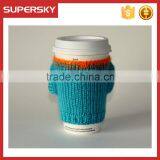 V-166 NBA Cute Coffe Hand Knitted Sleeve Cosy Cup Mug Sweater/coffee Sweater/cup Accessory thumbnail-4