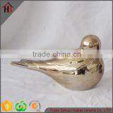 electroplate ceramic bird for home ornaments