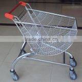80L Round Basket Shopping Trolley thumbnail-2