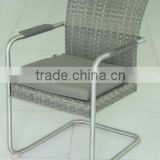 Outdoor furniture rattan wicker chair / stainless steel dining chair garden furniture
