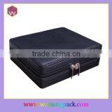 Black Luxury Lacquer Jewelry Box Packaging & Jewelry Safety Packaging Suitcase With Lock Wholesle