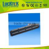 Cat6 UTP 48 Port Voice Patch Panel,19'' 1U Network Patch Panel