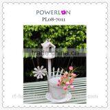 Vintage Handcraft Romantic Wrought Iron Flower Pot Holder Outdoor Decorative thumbnail-2