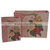 Antique Flower Printing Paper Shopping Bag thumbnail-2