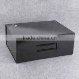Black Foldable Cardboard Box With Rope Handle thumbnail-2