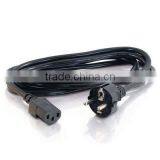 Hot Sell 250V 10A 14AWG Europe AC Power Cord CEE7/7 to IEC320 C13 thumbnail-1