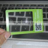 Promotional Magnifying Glass Business Cards , Plastic Bookmark Pvc Magnifier