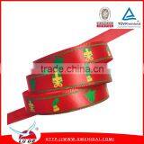 Hotselling Polyester Ribbon With Printing for Decoration, Printed Ribbon for Chrismas thumbnail-1