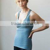 High Quality 87% Nylon and 13% Spandex Women Yoga Tank Top Fashion Design Gym Clothing thumbnail-2