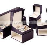 Luxury PU Leather Purple Leather Gift Boxes/jewelery Box thumbnail-2