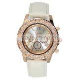 Wholesale Fashion Leather Pink Quartz Women Watches Ladies thumbnail-1