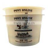 Environmental Protection Biodegradable 600ml Ice Cream Bowl for Ice Cream With Flexo Logo Printing Customizing