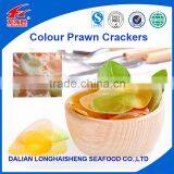 Asian Popular Seafood Snacks Coloured Prawn Crackers
