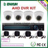 High-Definition Kit 4ch 1.0MP 720P AHD DVR Kit Dome System