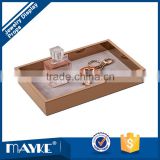 factory directly quality decoration stainless steel tray advertising display tray