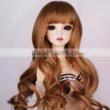 hot-selling sweet super long wavy doll wig with full bangs