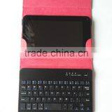 Hot Sale Red Buletooth Keyboard Case, Stand Flip Cover Tablet Leather Case thumbnail-2