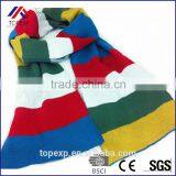 Wide Striped Scarf Female Knitted Scarf thumbnail-2