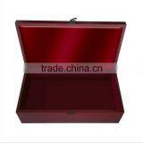 Chinese Factories Wholesale Custom High-grade Wooden Gift Boxes, Deep Red Storage Box thumbnail-3