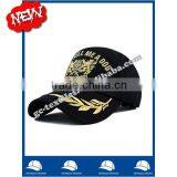 China Supplier 100% Cotton Twill Big Fashion Flat Embroidery Design Baseball Cap With Hook and Loop Back thumbnail-1
