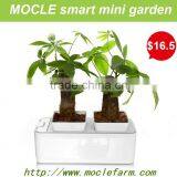 Vintage Glass Flower Vase With Metal Base thumbnail-1