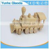 Blockle Srailway Engine 3D Woodcraft Kit Assemble Paint DIY Toys for Kids Adults the Best Birthday Gift thumbnail-3