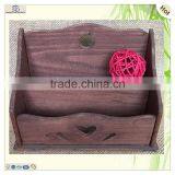 Natural Decoration Two Divider Dyed Carved Envelope Box thumbnail-1