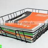 Hangzhou Supplier New Stlye Office Metal Wire File Tray/Document Tray/Wire Basket Holder thumbnail-2