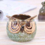 Succulent Plants Mini Owl Shape Ceramic Flower Pots thumbnail-3