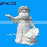 Polyresin White Old Man Shaped Figurine thumbnail-1